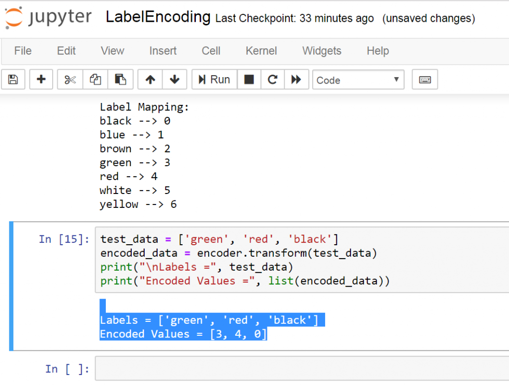 Machine Learning Label Encoding