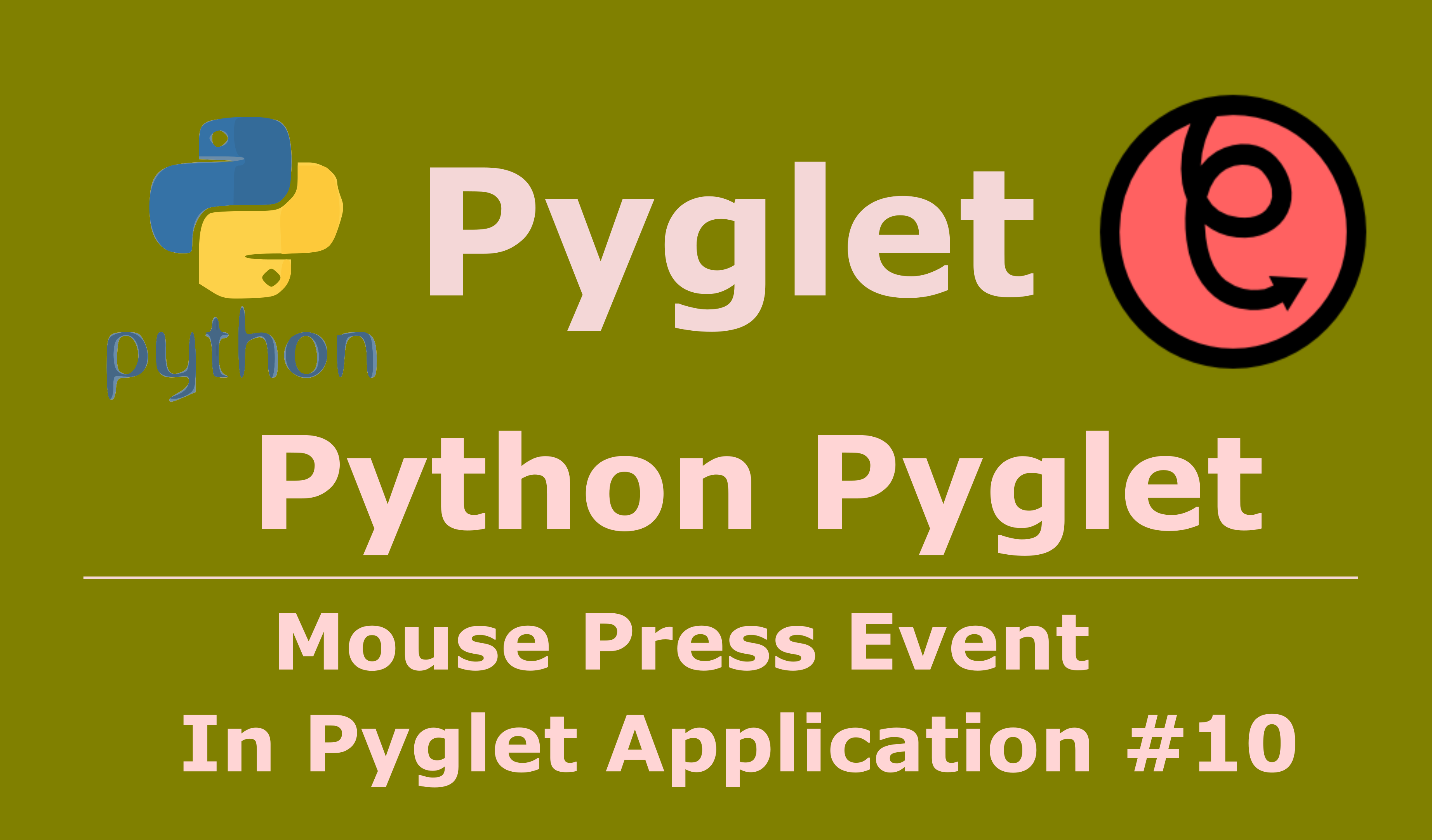 How To Handle Mouse Events In Pyglet