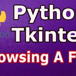 How To Browse A File In Python TKinter