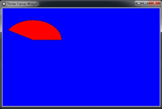 Python TKinter Canvas Pack Example