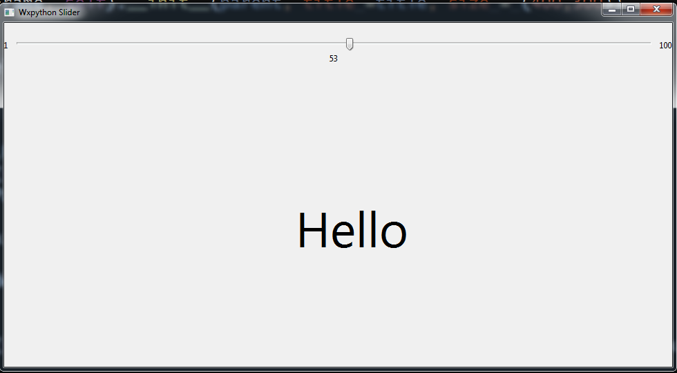 How To Create Slider in wxPython