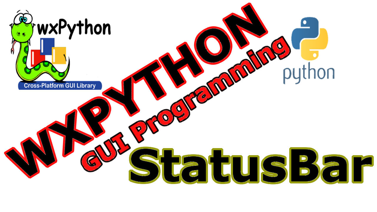 Python StatusBar With wxPython