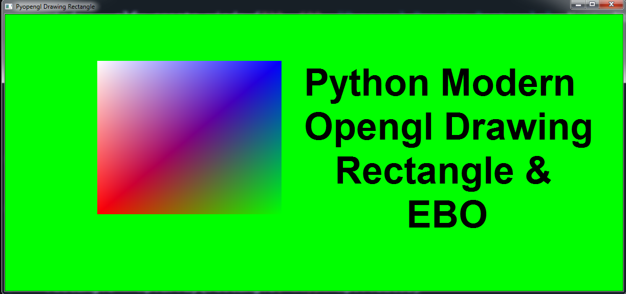 Pyopengl Drawing Rectangle With EBOS