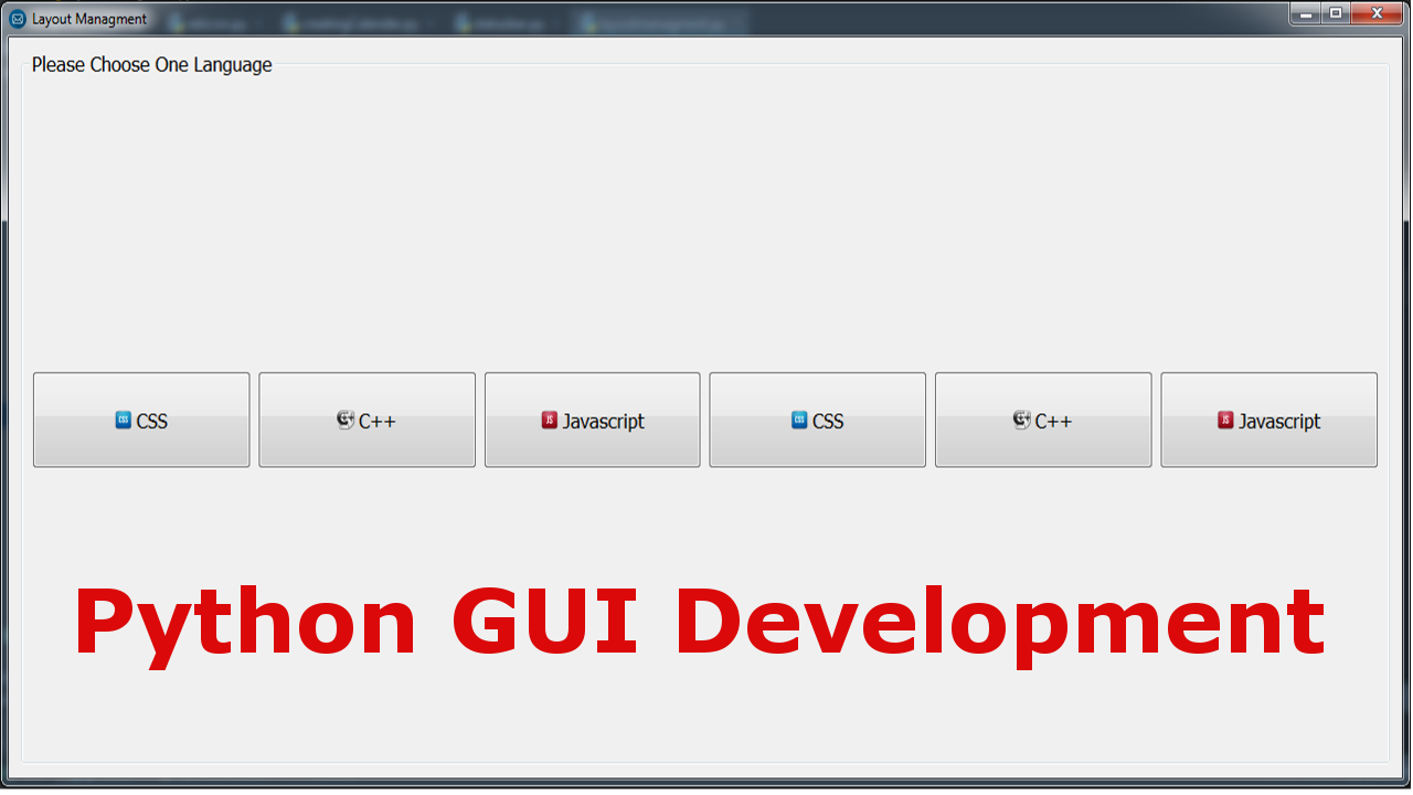 Pyside2 Layout Managment