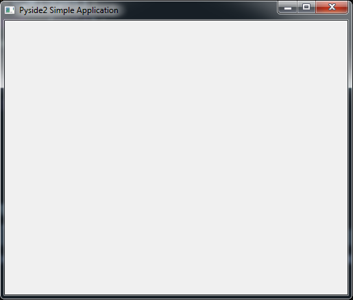 Pyside Window Example