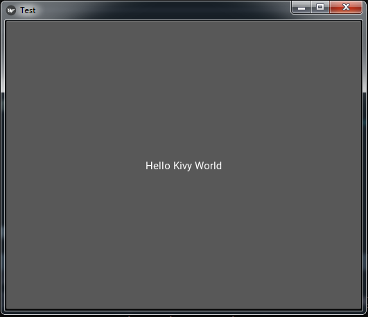 Python Kivy Example