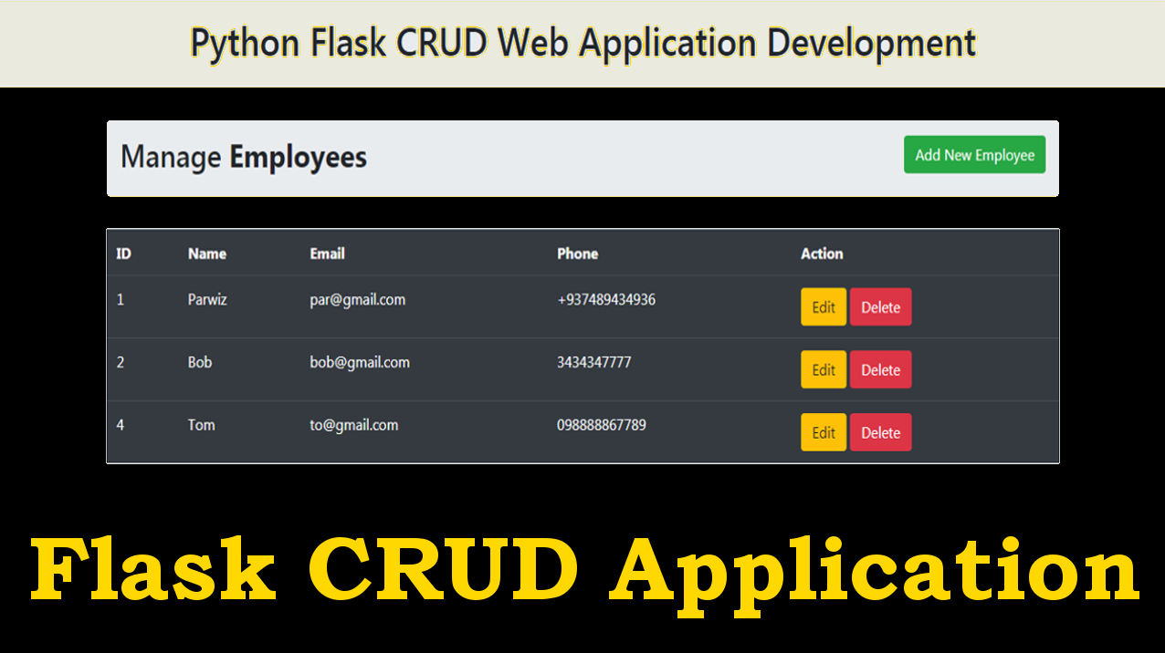 Python Flask CRUD Application