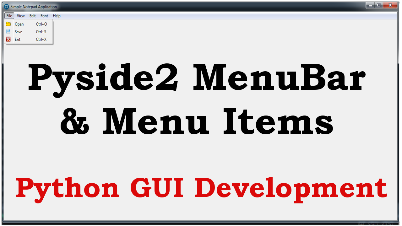 Pyside2 Menu