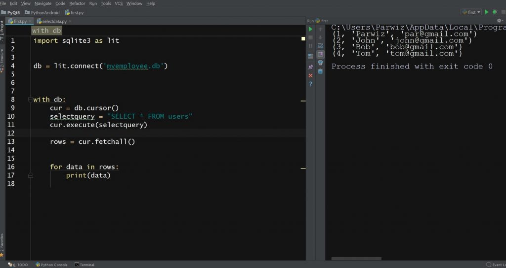 python sqlite insert multiple rows