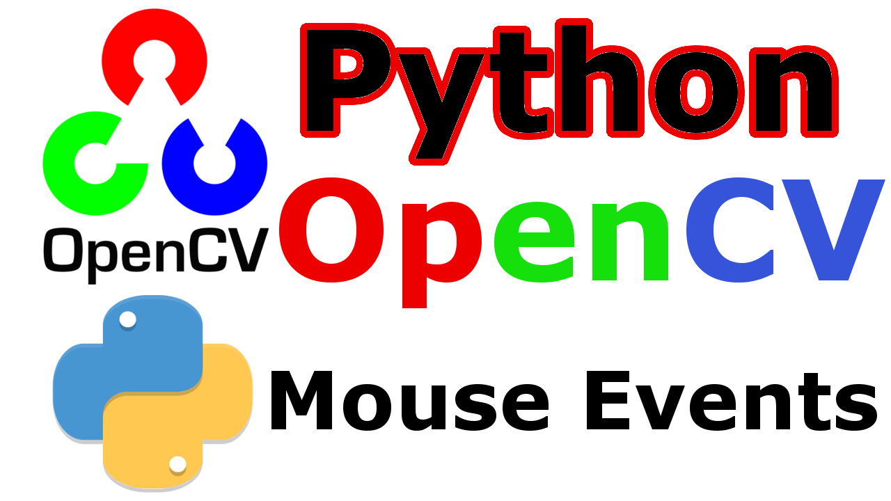 Python OpenCV Mouse Events