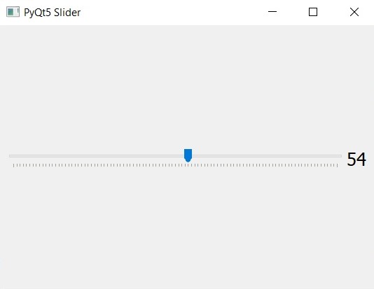 How To Create QSlider In PyQt5