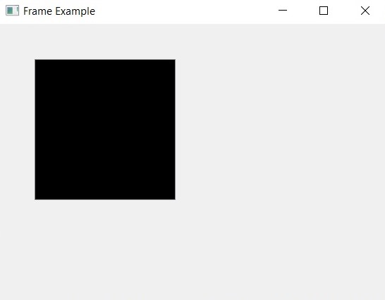 How To Create Frame In PyQt5 (QFrame)