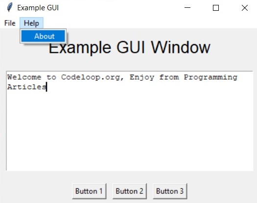How to Create GUI Window in Python TKinter