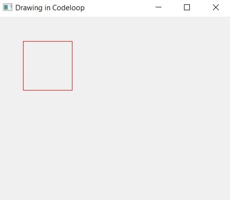 Python PyQt5 Drawing Rectangle With QPainter Class