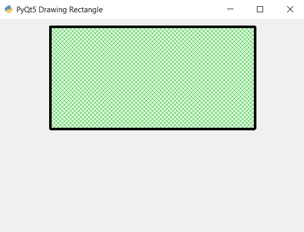 Python PyQt5 Drawing Rectangle With QPainter Class