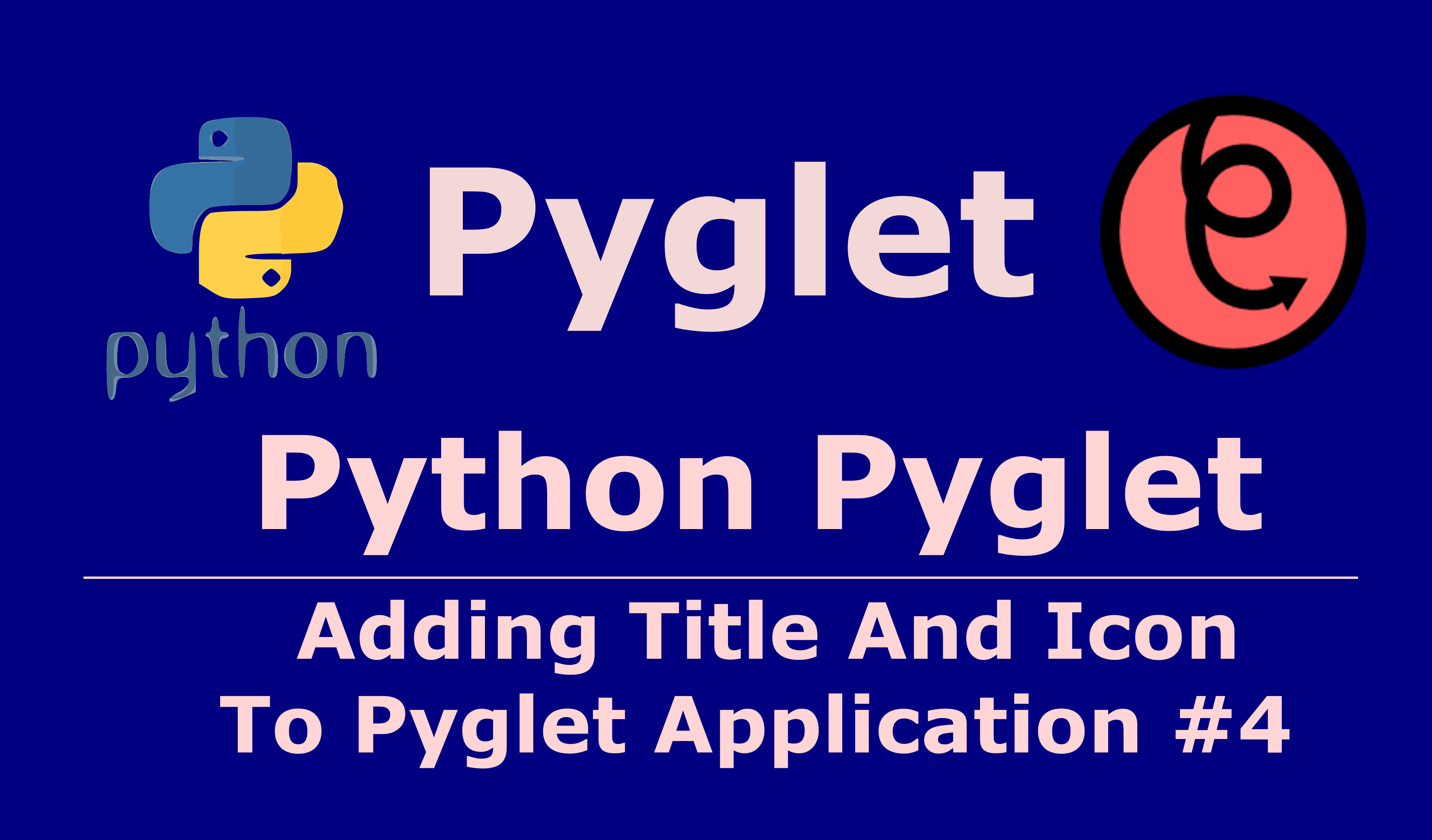 Pyglet Python Adding Title And Icon To window
