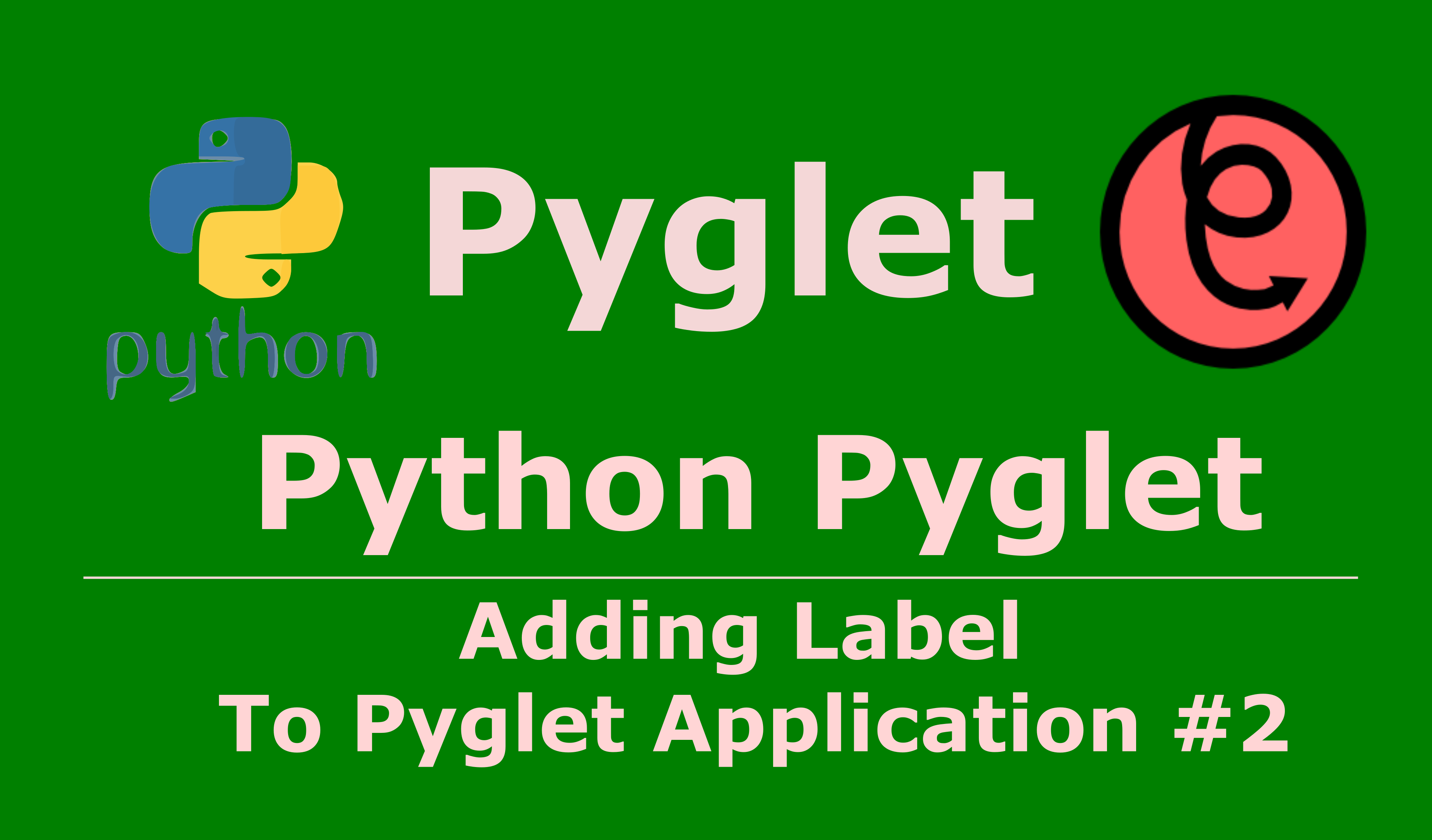 Pyglet Python Adding Label To Application