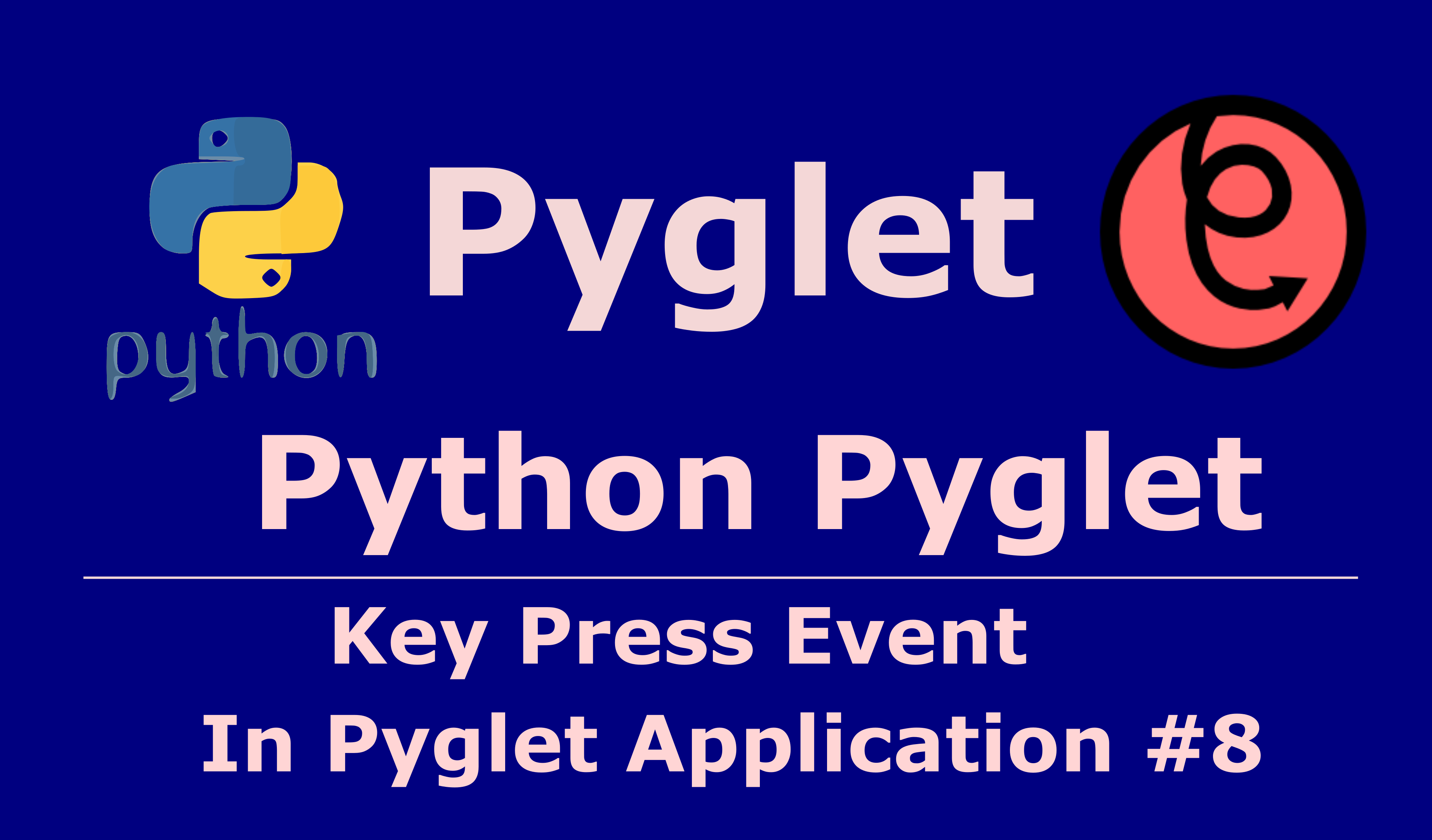 How To Handle Keyboard Press Events In Python Pyglet