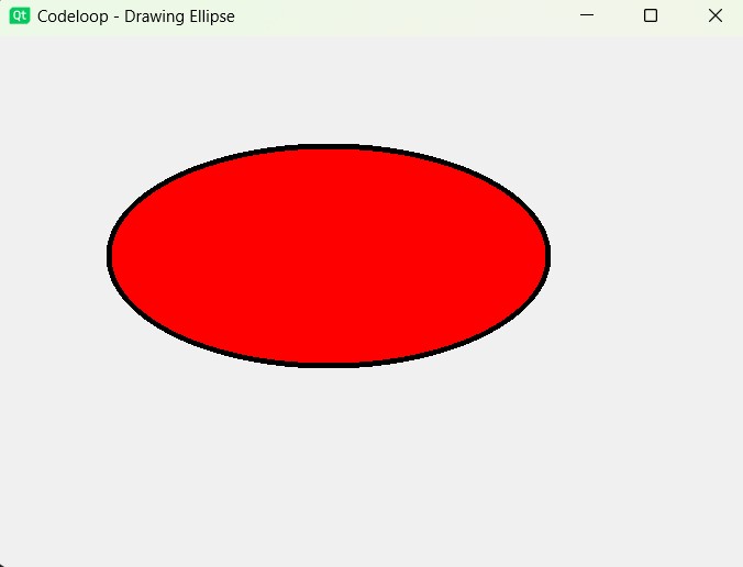 PyQt5 Drawing Ellipse With QPainter Class