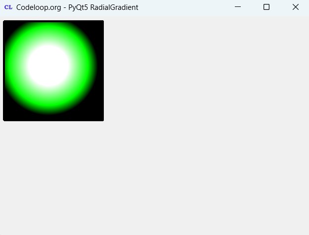 Introduction To PyQt5 QRadialGradient Color