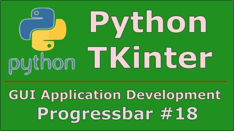 How To Create ProgressBar In Python TKinter
