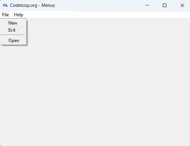 Python TKinter Creating MenuItem Events