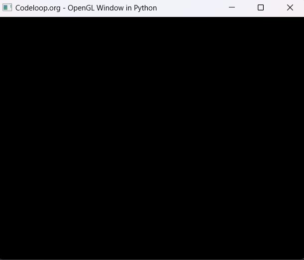 Python Opengl Programming Creating Window 