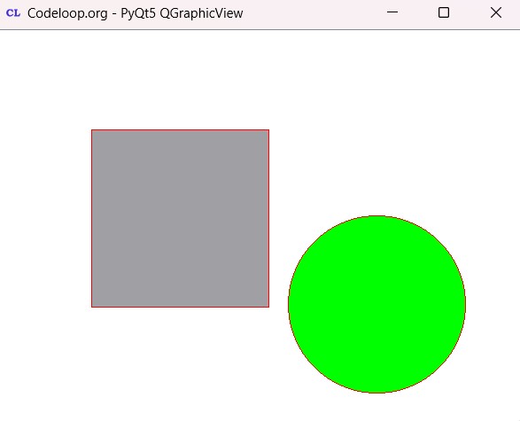 PyQt5 QGraphicView And QGraphicScene Introduction