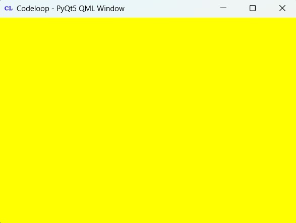 How to Create Window in PyQt5 QtQuick