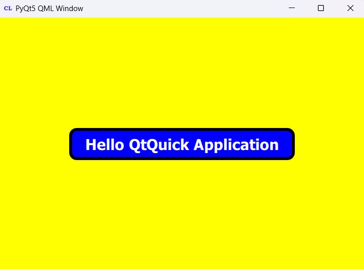 PyQt5 QtQuick Writing Text In Window