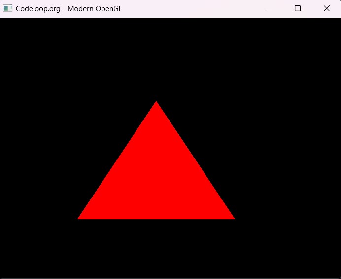 Python Modern Opengl Drawing Triangle