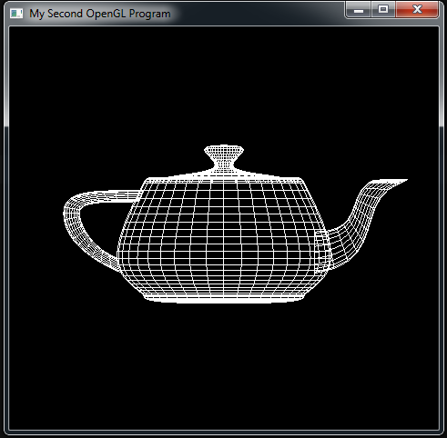Python Opengl Programming Drawing Teapot