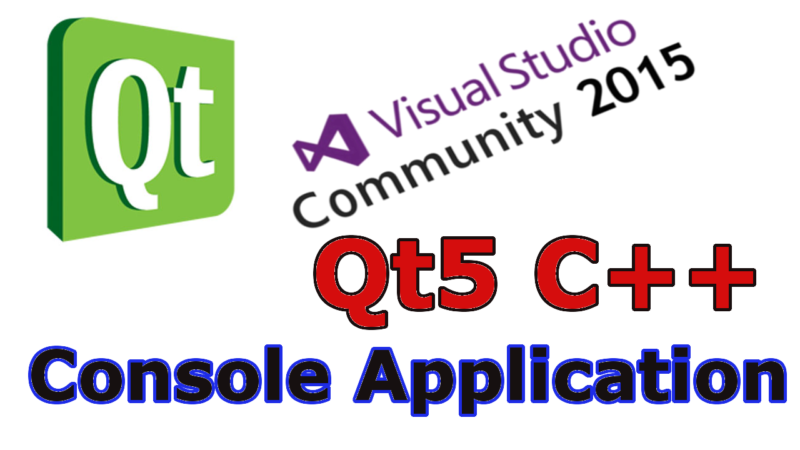 Qt5 C++ Console Application
