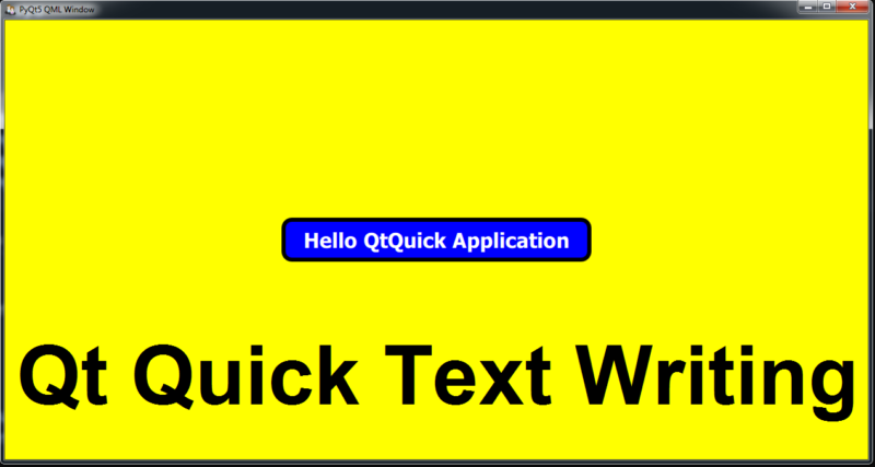PyQt5 QtQuick Drawing Texts
