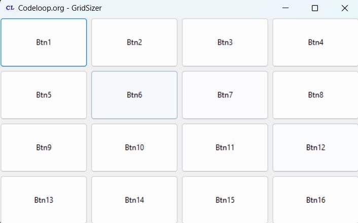 Python GUI Creating GridSizer in wxPython