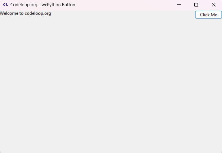 Python GUI Creating Button in wxPython