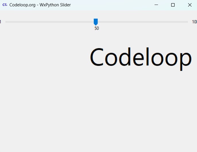 How to Create Slider in wxPython