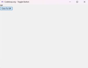 Python GUI Toggle Button in wxPython - Codeloop