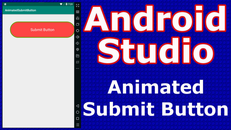 Android Sudio Creating Animated Submit Button