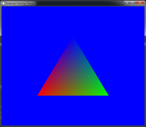 Python Modern Opengl Coloring Triangle