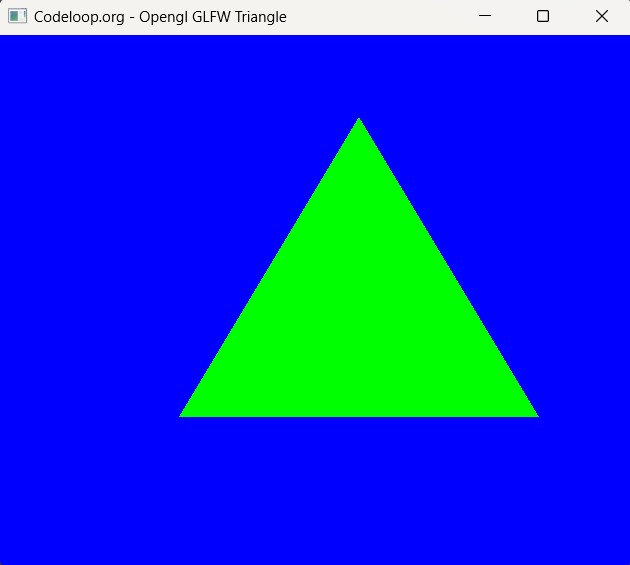 Python Modern Opengl Triangle With GLFW