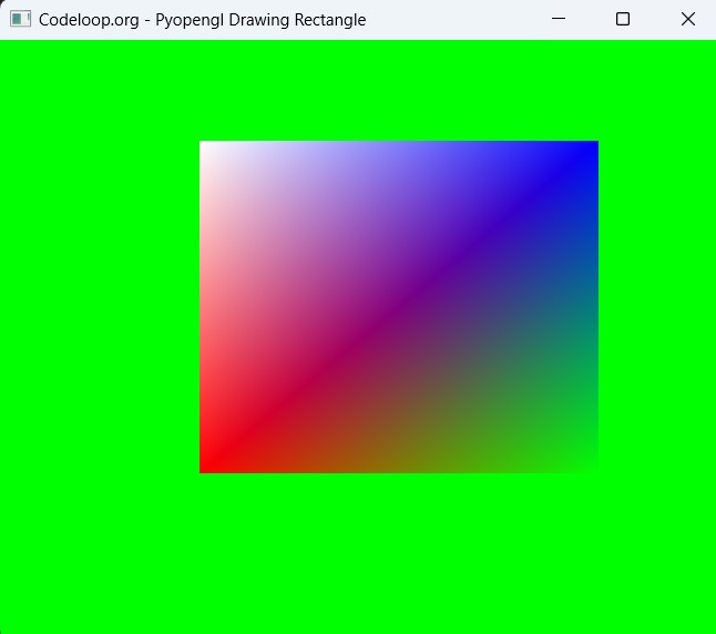 Python Modern Opengl Drawing Rectangle