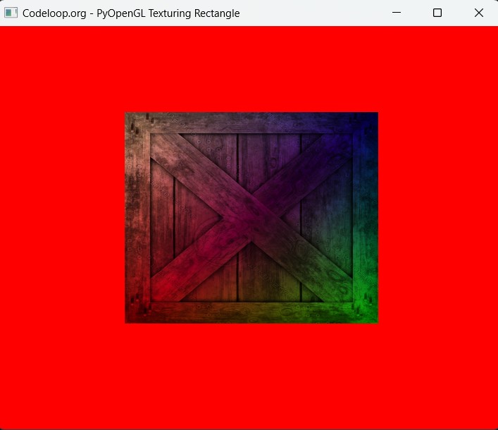 Python Modern Opengl Texturing Rectangle