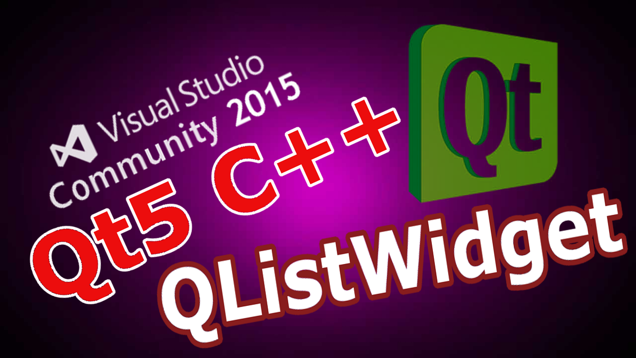 How To Create QListWidget In Qt5
