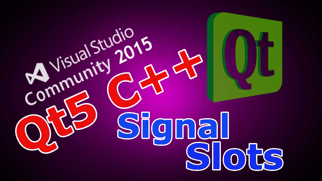 Qt5 slots example