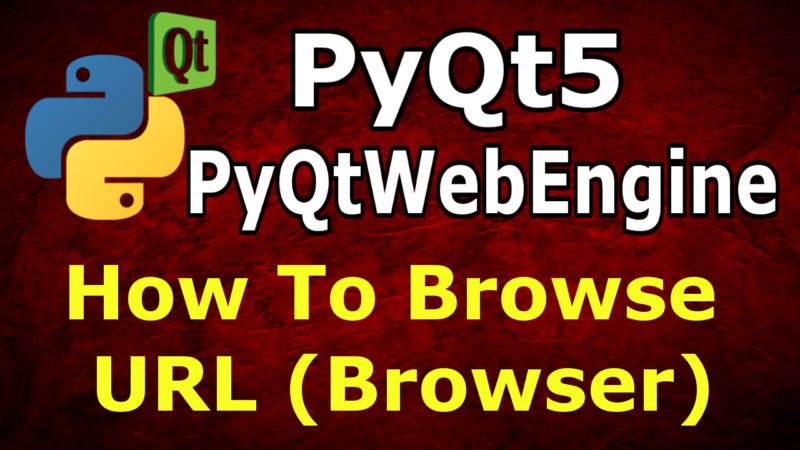 PyQt5 Simple Web Browser