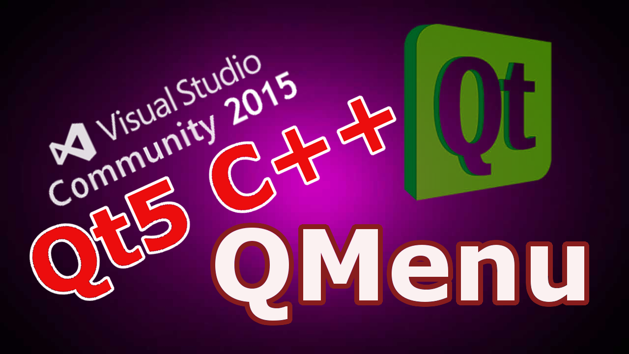 Qt5 Creating Menu And Toolbar
