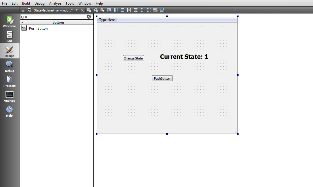 Qt5 StateMachine Design