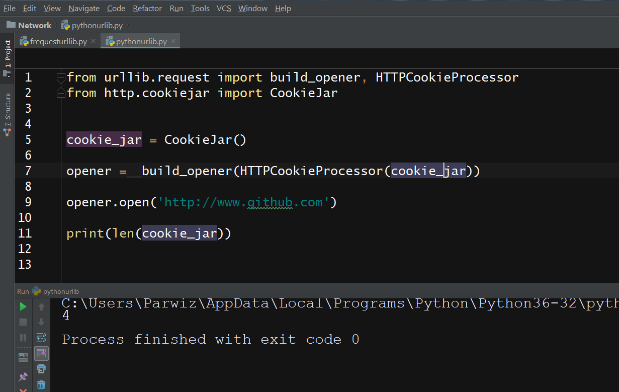 Python With Urllib Code Programming Network - Loop