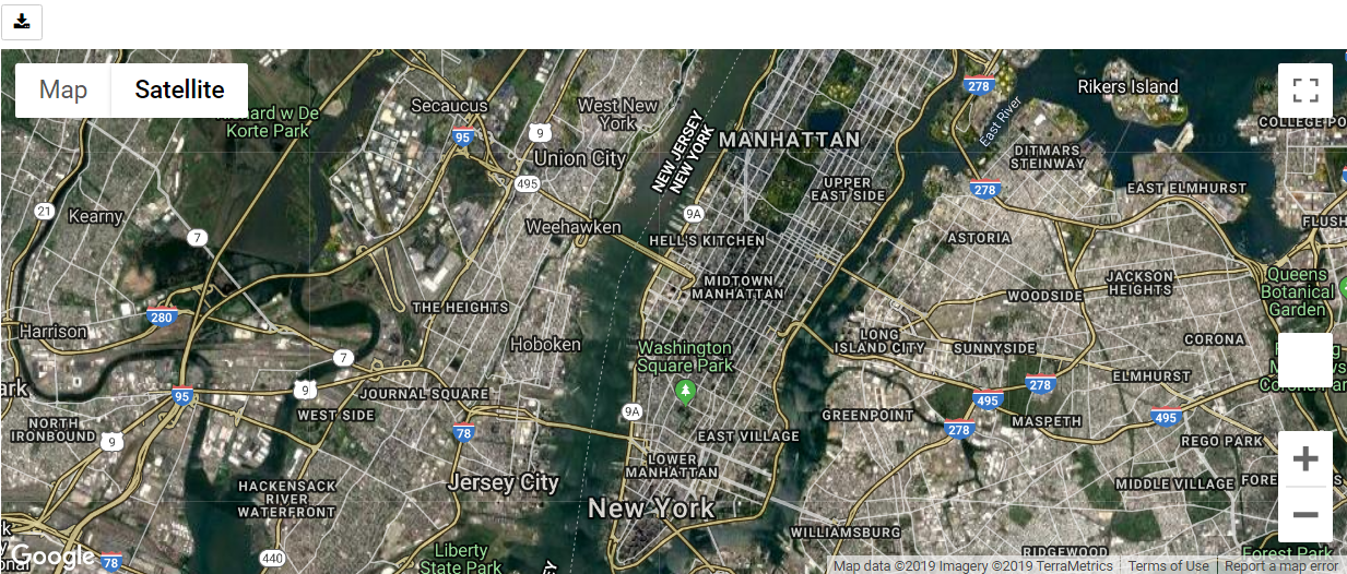 google maps api style satellite view